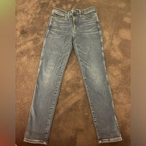 Madewell jeans. 10” high rise skinny jeans. Size 30